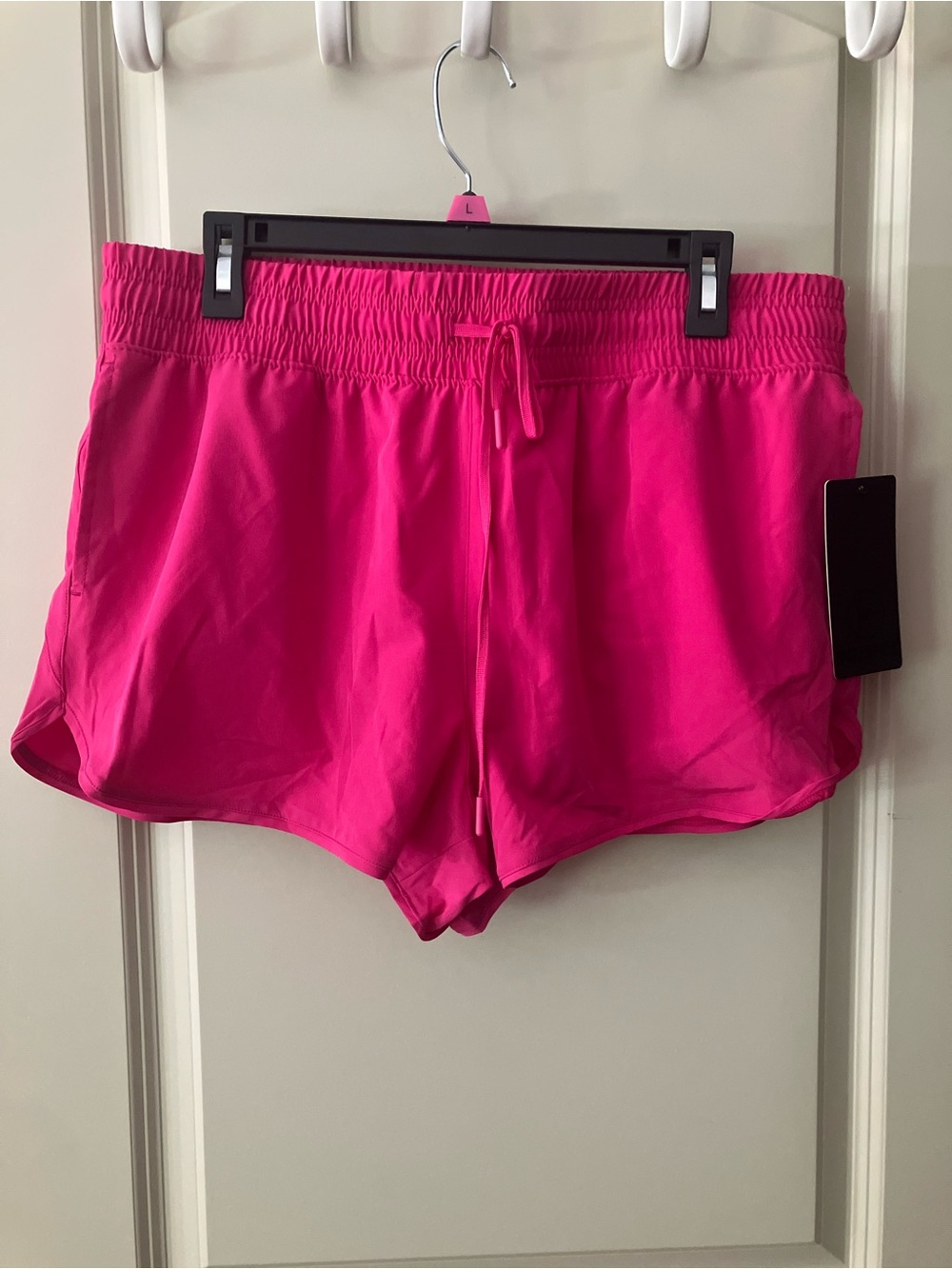 Women's Pink Athletic Drawstring Shorts